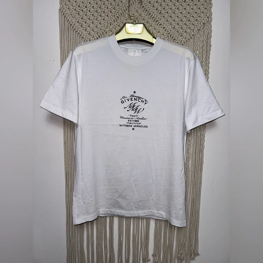 Givenchy MMW print cotton T-shirt size Small New Without Tags unisex Authentic - Picture 5 of 7